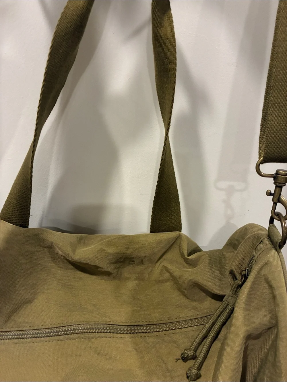 Universal Thread Olive Canvas Duffel Bag